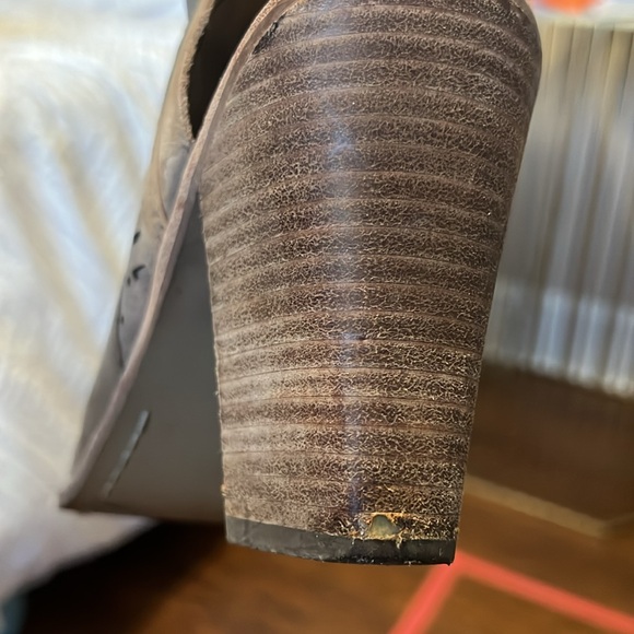 Vince Camuto Light Brown/Tan Open Toe Leather Booties - Picture 5 of 6